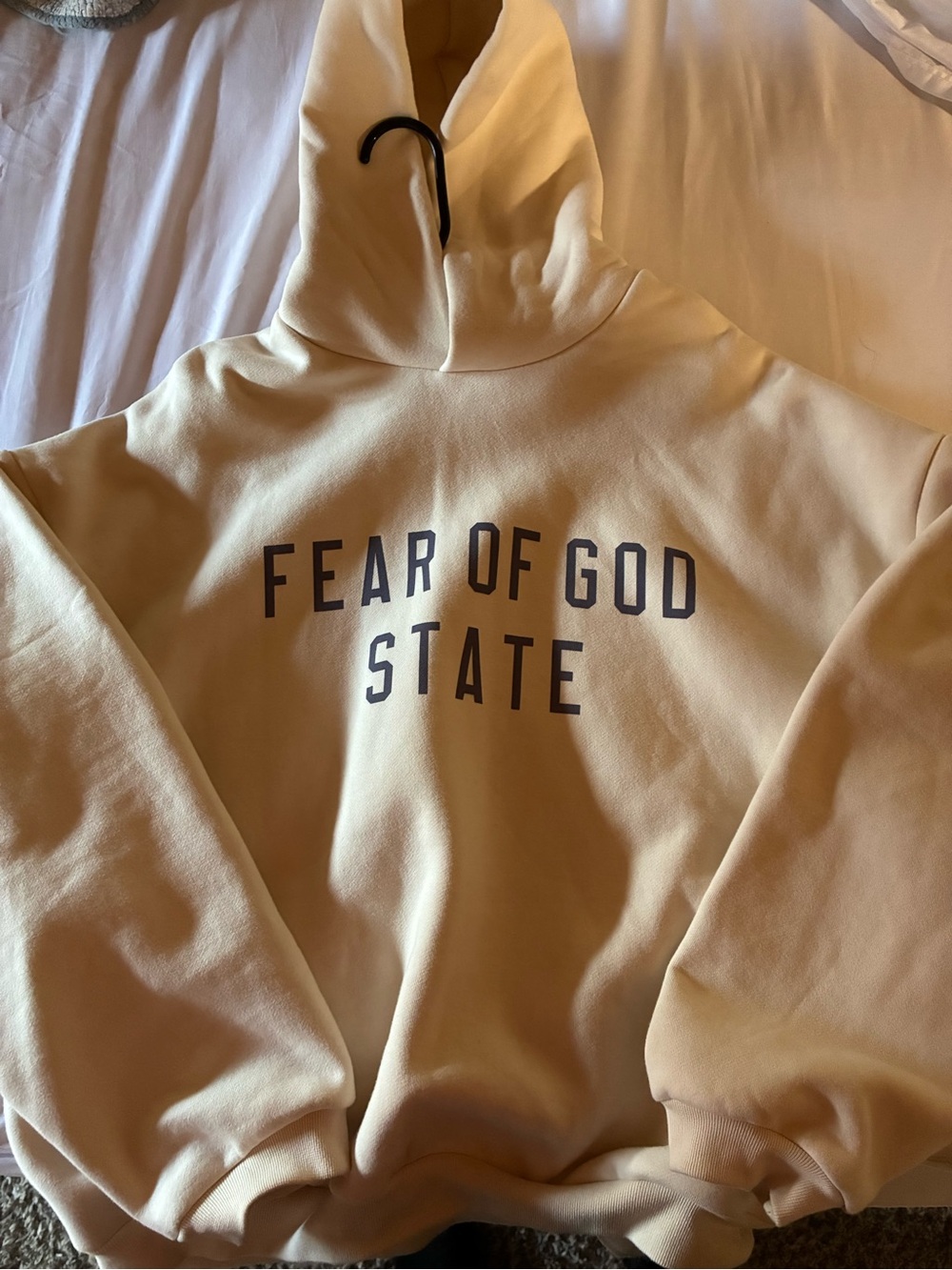 Essentials Fear of God Pullover Hoodie in Cream